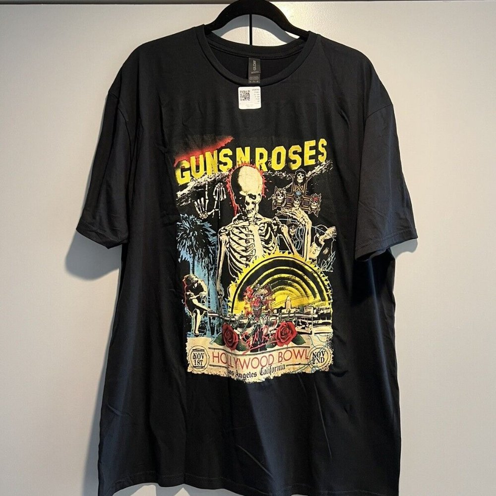 GUNS N ROSES Tshirt Size XL SOLD OUT Los Angeles Hollywood Bowl 2023 EXCLUSIVE